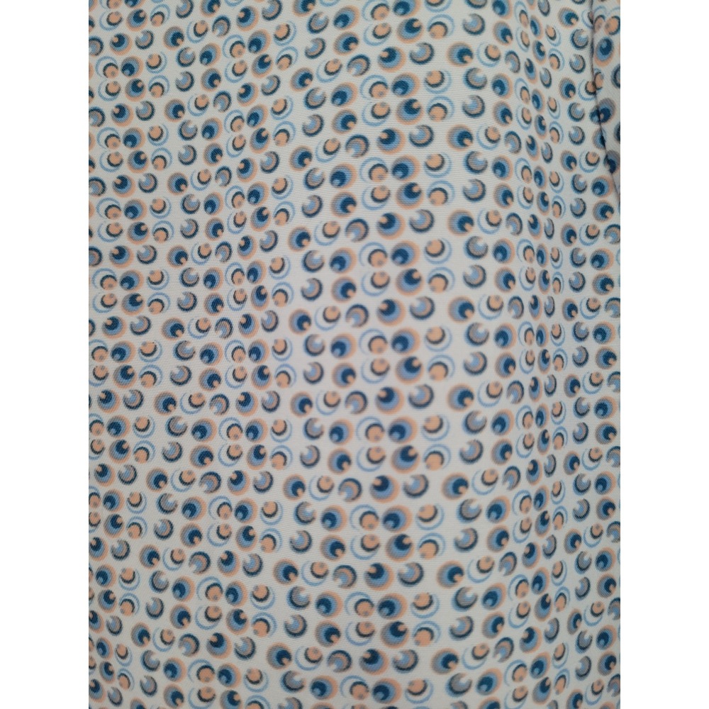English Laundry Womens Blue Tan Geometric Circle Print Button Down Shirt 12 #16 - Picture 2 of 5